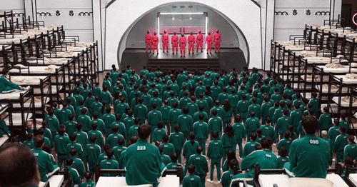 A still from the trailer of 'Squid Game : The Challenge' (Netflix)