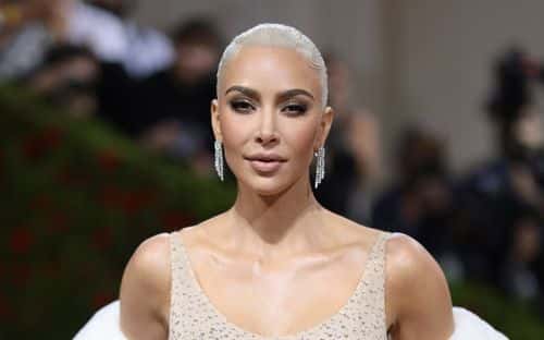 Kim Kardashian attends The 2022 Met Gala Celebrating 