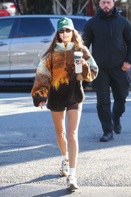 Hailey Beiber said she looks upto the late Princess Diana for fashion inspo. (Backgrid)