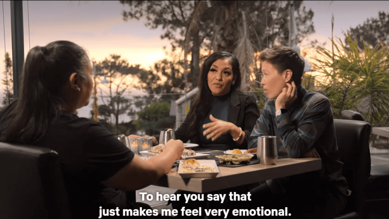 Mildred gets upset as Aussie calls marriage being 'stuck with' someone in 'The Ultimatum: Queer Love' (netflix)