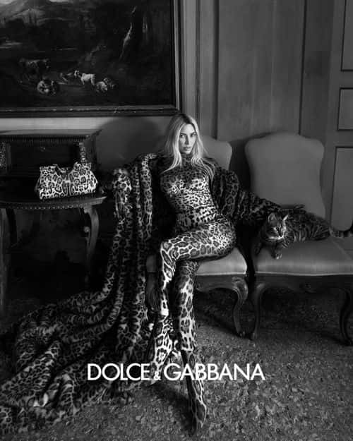 Kim wore a leopard-print robe and matching catsuitCredit: (Instagram/@ Dolce & Gabbana)