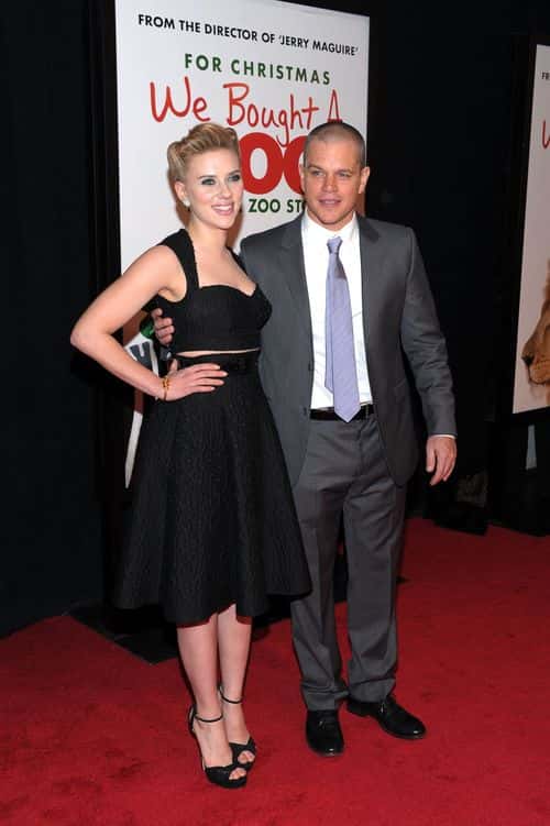 Scarlett Johansson and Matt Damon attend the 