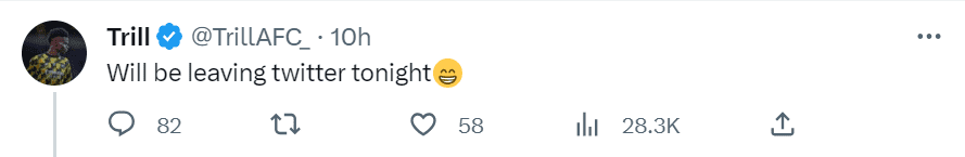 One user wrote they will leave Twitter (elonmusk/Twitter)