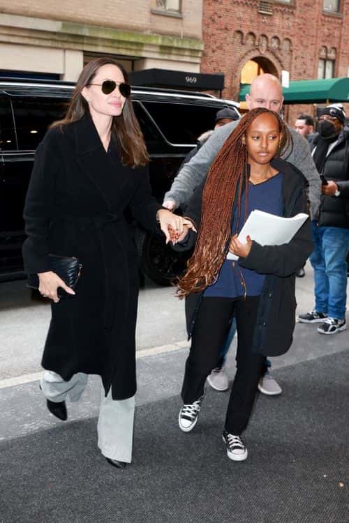 Angelina Jolie was spotted with her daughter, Zahara (Backgrid)