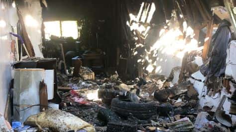 It took 59 firefighters to put out the fire at Mishele's home (GoFundMe)