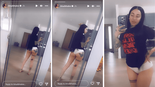 Bhad Bhabie shows off new ink in a NSFW Instagram story (Instagram/bhadbhabie)