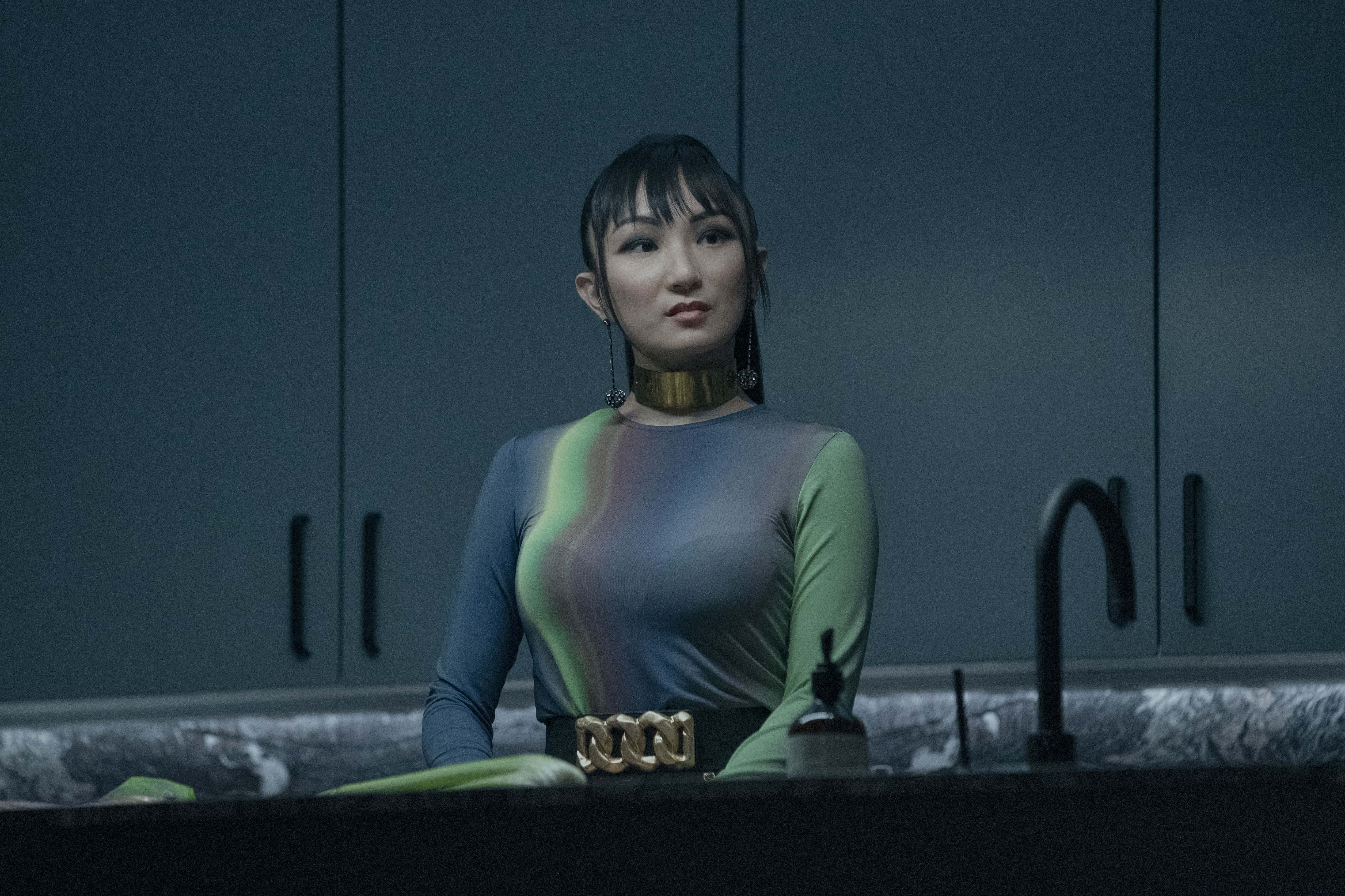 Poppy Liu as Greta in a still from 'Dead Ringers' (Amazon Studios)