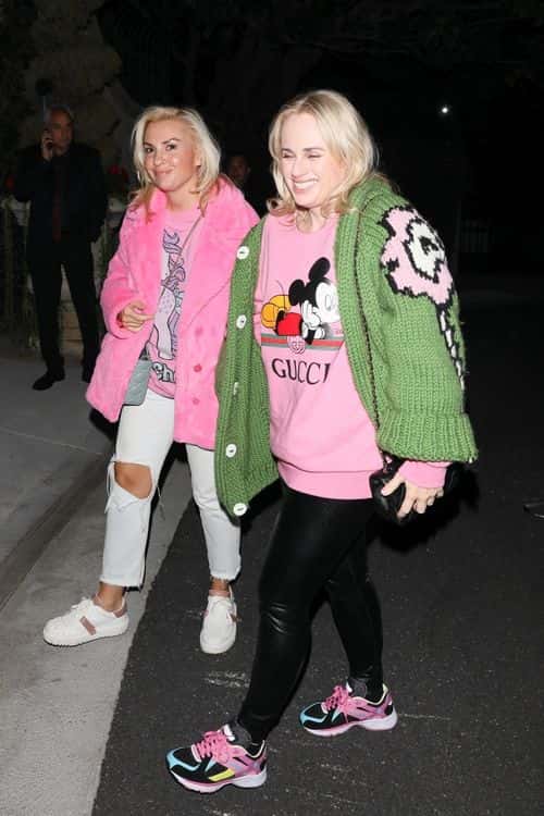 Rebel Wilson and girlfriend Ramona Agruma (Backgrid)