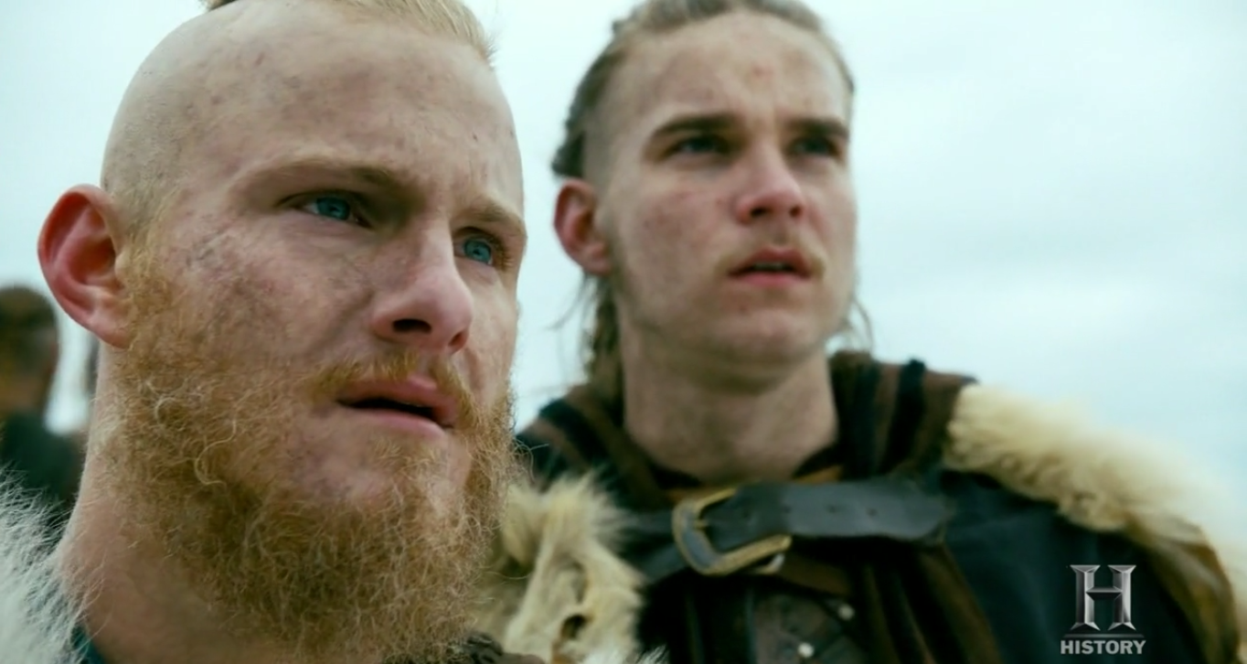 Bjorn and Hvitserk join forces (History Channel)
