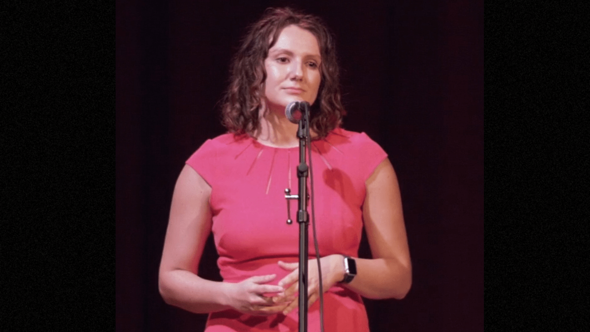 LaPere, 26, was a tech giant, who co founded her firm EcoMap Technologies (Screenshot of LaPere: Ignite Baltimore; mug shot: Baltimore Police Department)