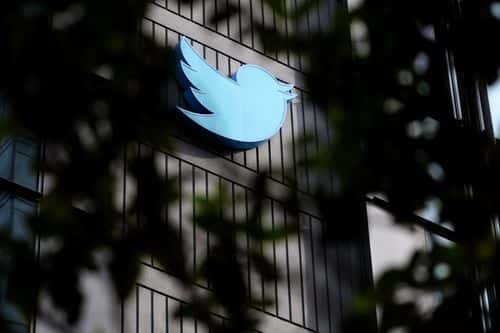 The Twitter logo is posted on the exterior of Twitter headquarters on October 28, 2022 in San Francisco, California. Elon Musk closed the deal to purchase social media platform Twitter for $44 billion and has already fired several top executives.