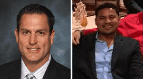 Vanroy Evan Smith,(R) 39, is believed to be the suspect in the bizarre incident that ultimately killed Michael Mammone (L) (Fox 11/ video screengrab)