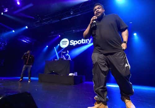 Kelvin Mercer and David Jude Jolicoeur of De La Soul perform at Advertising Week New York 2016 Spotify Opening Gig on September 26, 2016 in New York City.