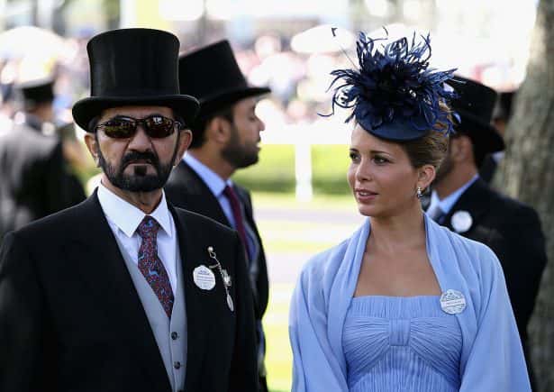 Princess Haya with her ex-husband. (Chris Jackson/Getty Images)