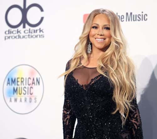 Singer Mariah Carey poses in the press room during the 2018 American Music Awards at Microsoft Theater on October 9, 2018 in Los Angeles, California.