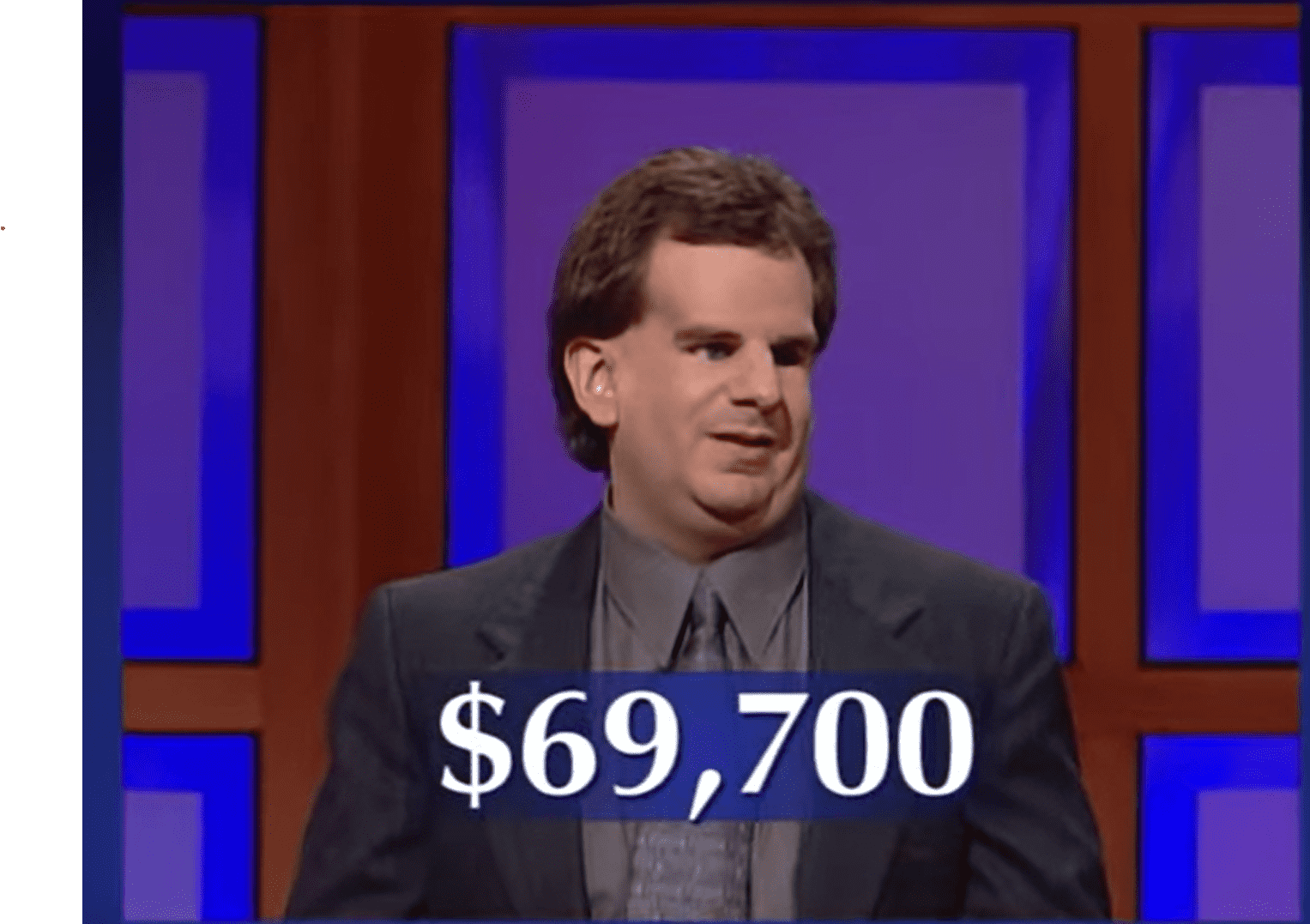 Eddie Timanus on 'Jeopardy!' in 1999 (Jeopardy!/YouTube)