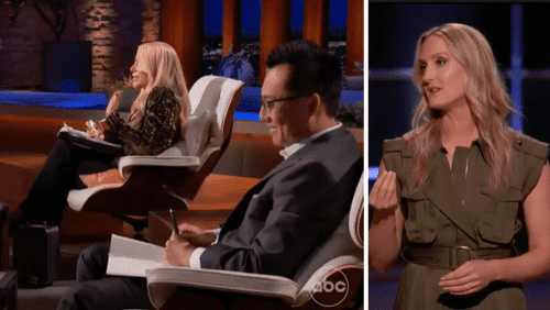 Lori Greiner, Tony Xu, and Nichole Powell in 'Shark Tank' Season 14 episode 11 (ABC)