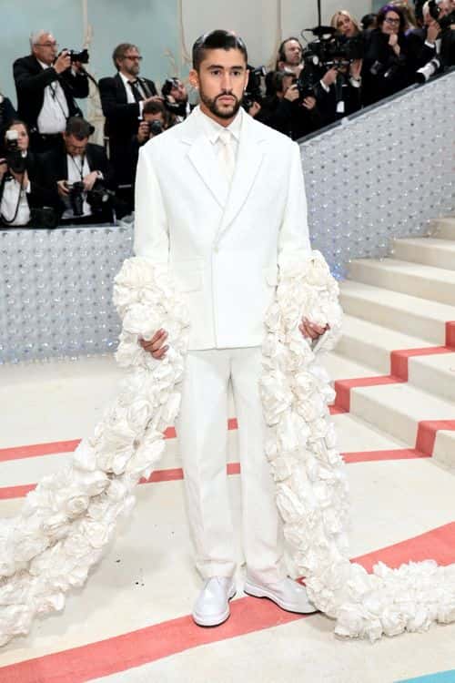 Bad Bunny attends The 2023 Met Gala Celebrating 