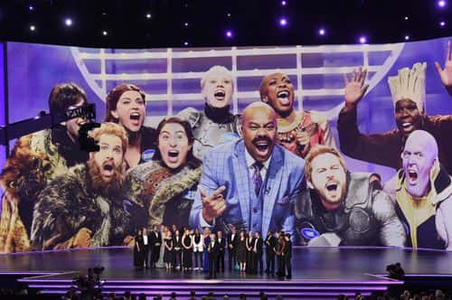 Lorne Michaels and cast and crew of 'Saturday Night Live' accept the Outstanding Variety Sketch Series award for 'Saturday Night Live' onstage during the 71st Emmy Awards at Microsoft Theater on September 22, 2019 in Los Angeles, California.