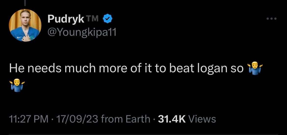 A screenshot of the comment posted by a fan (@dillondanis/X)