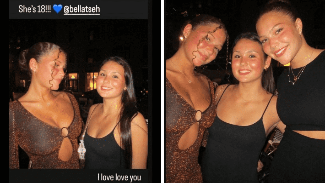 'GMA' host Michael Strahan twin daughters, Sophia and Isabella enjoy an outing in New York City for friend's 18th birthday (@sophiastrahan/Instagram)