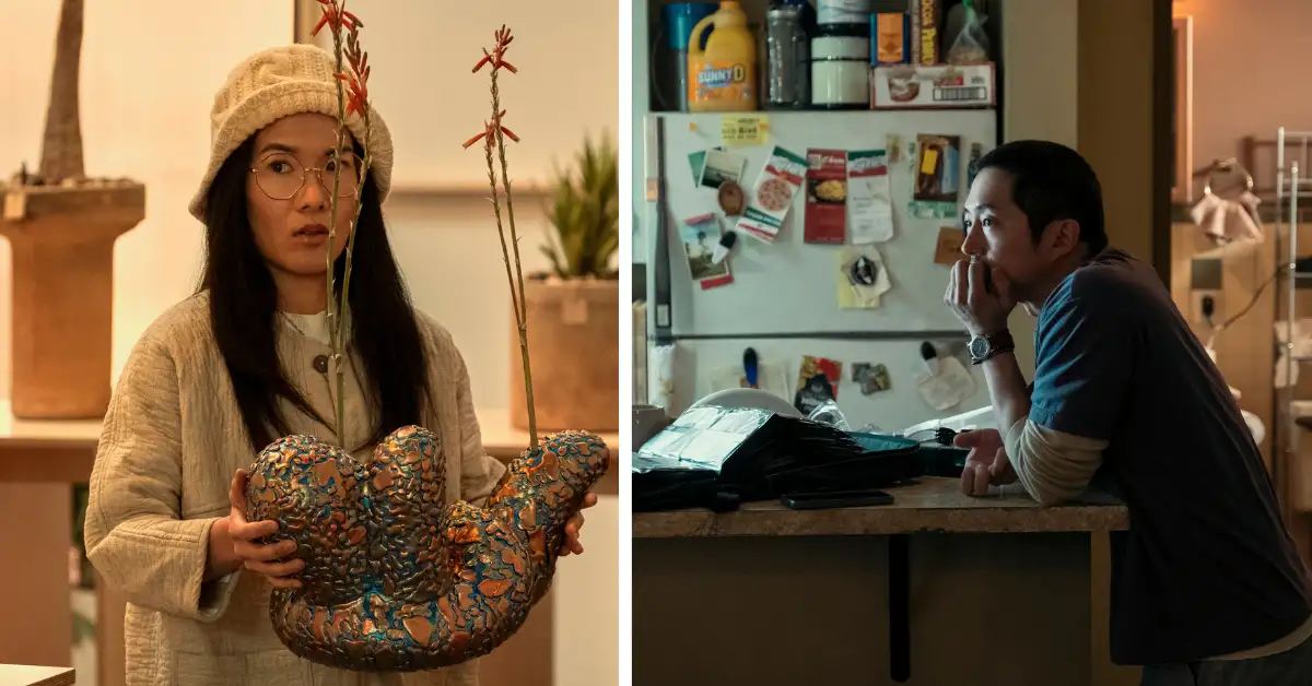 (L-R) Ali Wong as Amy and Steven Yeun as Danny in 'Beef' (Netflix)