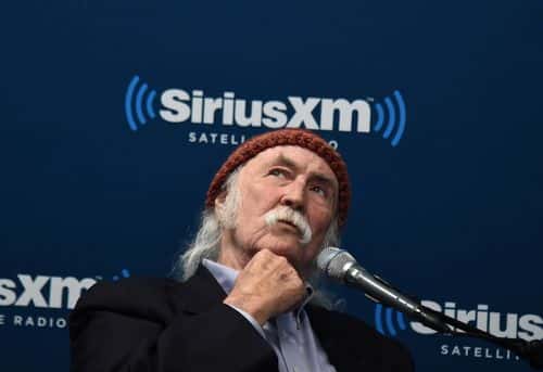 Musician David Crosby visits the SiriusXM studios for the