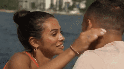 Brittany turning down Peter's kiss on their date in 'Bachelor in Paradise' 2022 (ABC)