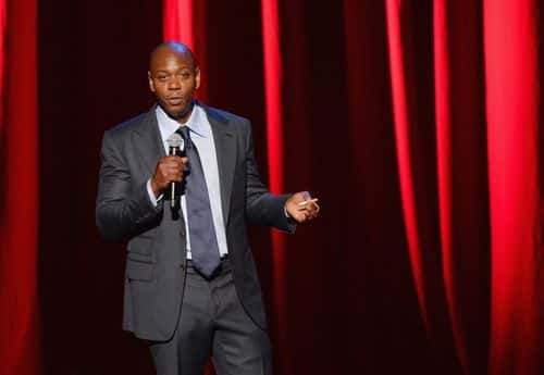 Comedian/actor Dave Chappelle performs at Radio City Music Hall on June 19, 2014 in New York City.