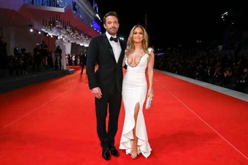 Ben Affleck and Jennifer Lopez attend the red carpet of the movie