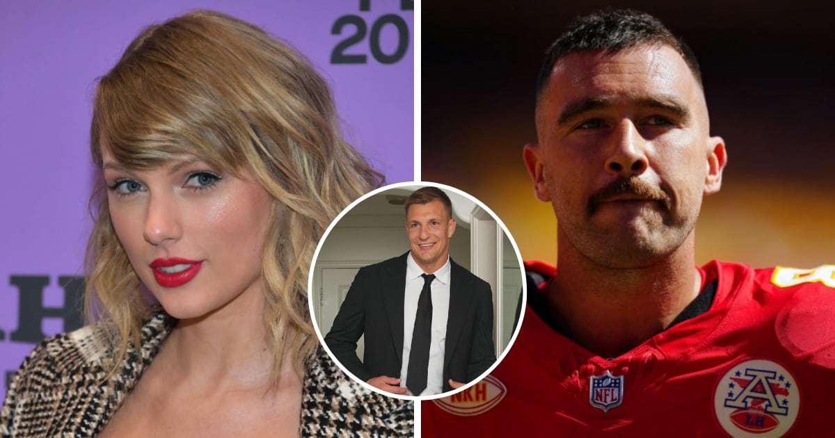 NFL legend Rob Gronkowski invites Taylor Swift and Travis Kelce to his Super Bowl party (Getty Images, @gronk/Instagram)