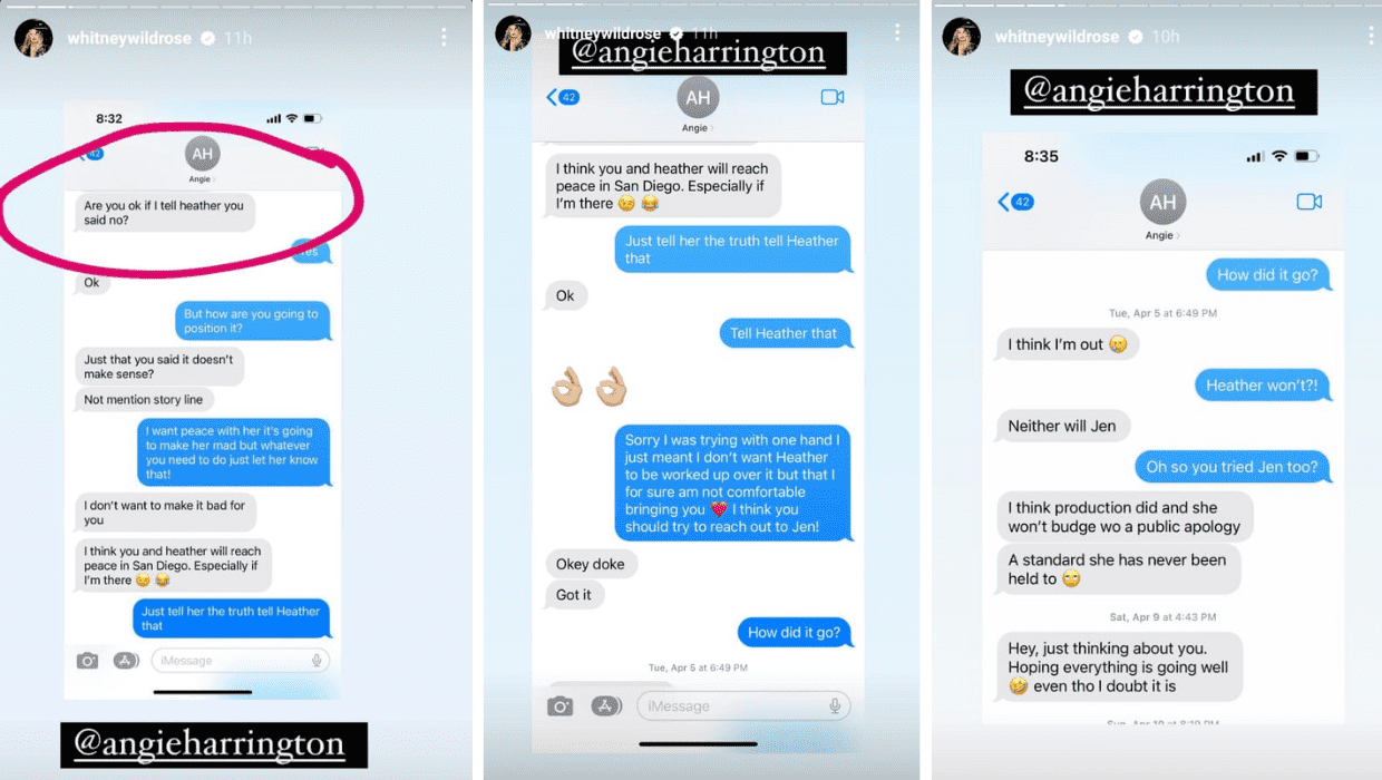 'RHOSLC' star Whitney Wild Rose leaking Angie Harrington's Instagram chats (Instagram/@whitneywildrose)