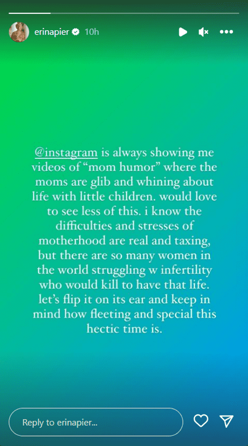 'Home Town' star Erin Napier's Instagram story (Instagram/@erinapier)