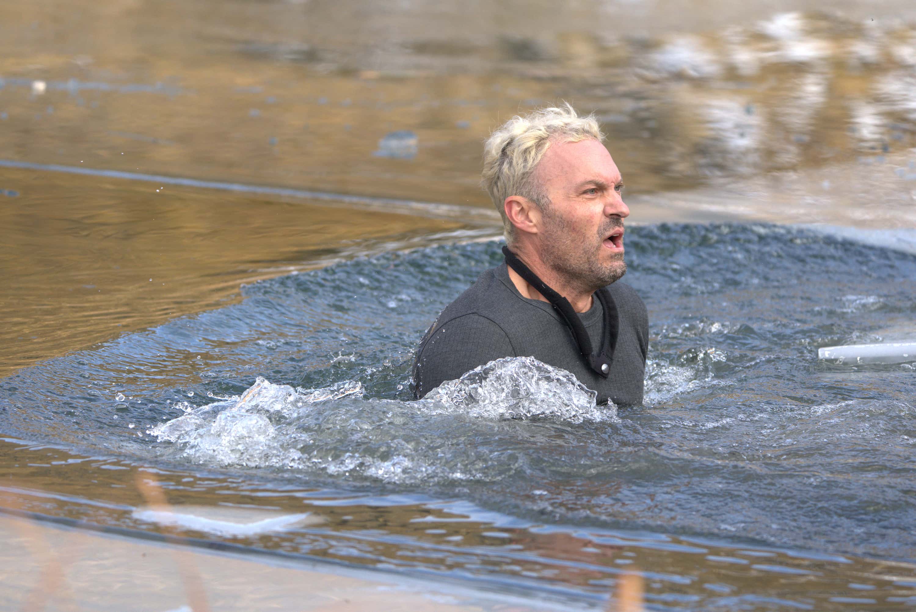 Brian Austin Green struggles his way through the challenging tasks on 'Special Forces' (Pete Dadds/FOX) 