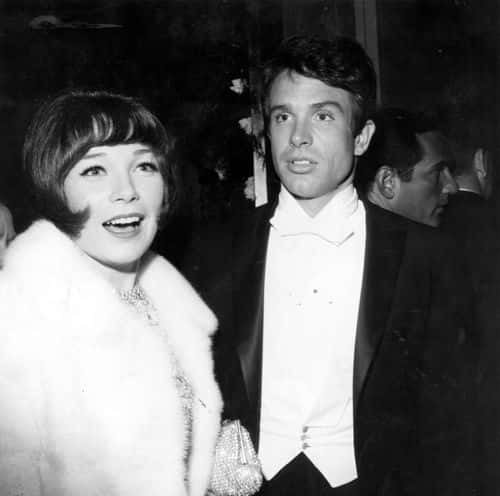 Shirley MacLaine and her actor/brother Warren Beatty at the annual Academy 'Oscar' award reception in Hollywood, Santa Monica.