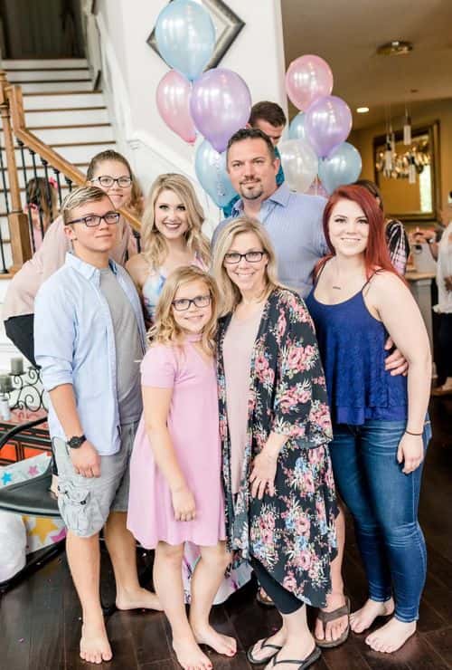 (Tristyn Bailey, 13, with her family)