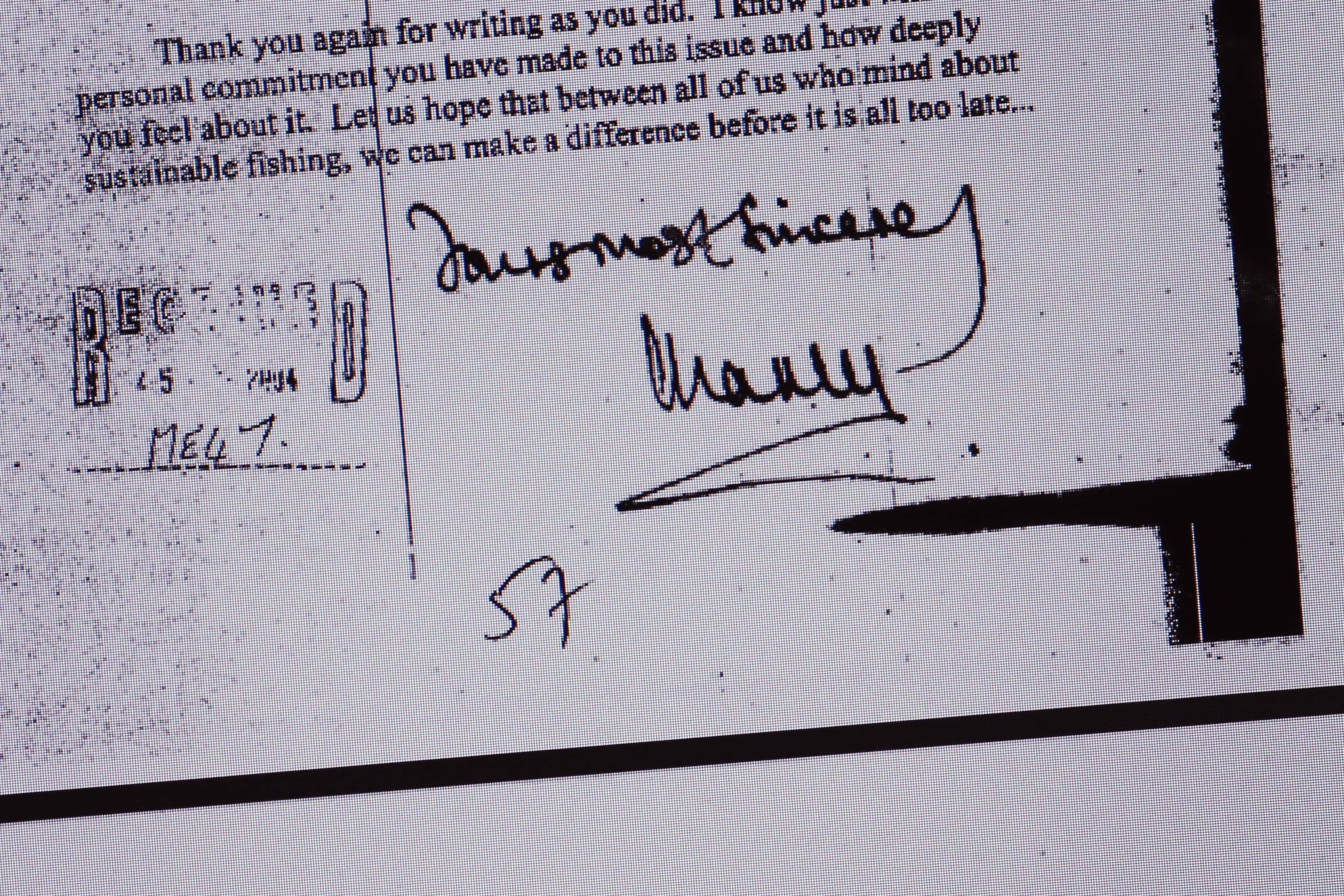 (EDITORS NOTE: This is a screen shot from the Gov.UK website) A section of a letter to the former minister for the Environment, Food and Rural Affairs, Elliot Morley from HRH Prince Charles on May 13, 2015 in London, England. Letters written by Prince Charles were sent to seven departments under Tony Blair's government between 2004 and 2005 are now available for the public to view after The Guardian newspaper won a ten year battle over the right to publish them.