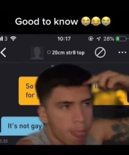 TikTok user @sharinganivan shared the bizarre exchange in a viral greenscreen video (Image: TikTok)