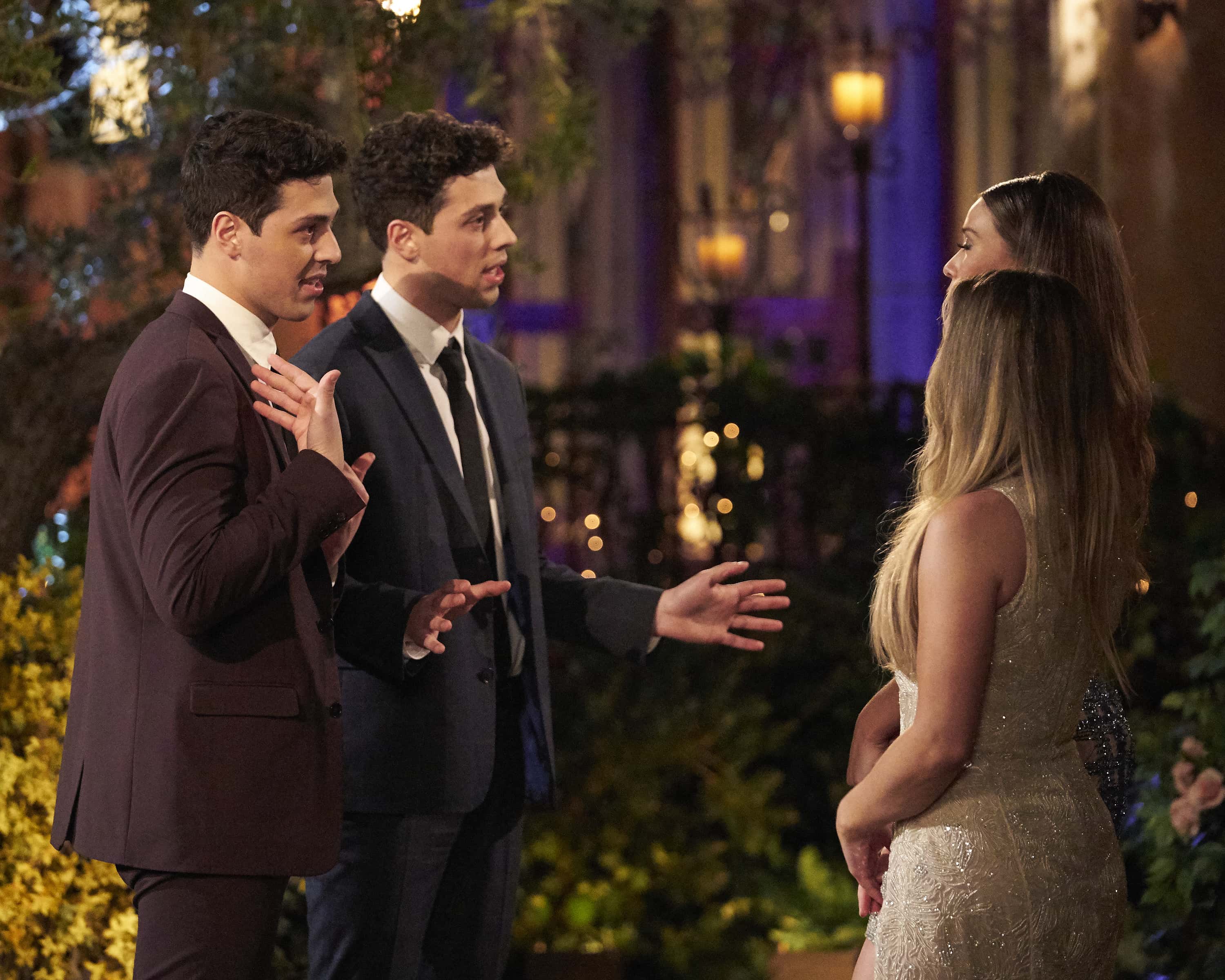 Twins Joey and Justin Y. on 'The Bachelorette' Season 19 (ABC)