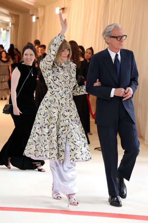 (L-R) Anna Wintour and Bill Nighy attend The 2023 Met Gala Celebrating 