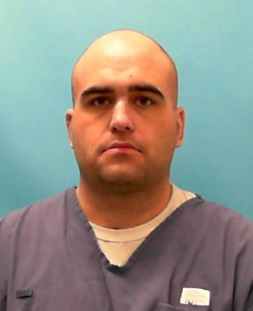 An old booking photo of Joseph Eaton after he was sentenced to prison in 2018 in Florida for aggravated assault and concealed weapons charges (Florida DOC)
