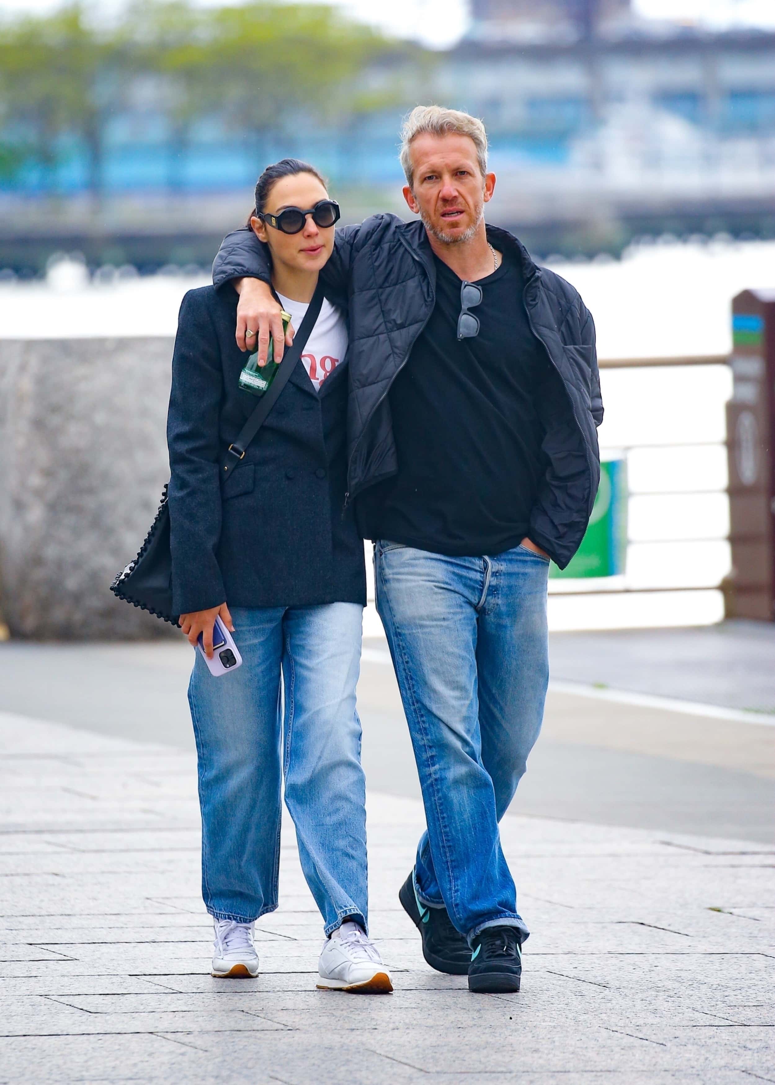 Gal Gadot was spotted on a stroll with husband Jaron Varsano in New York City (Backgrid)