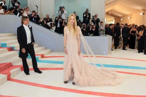 NEW YORK, NEW YORK - MAY 01: (L-R) Keith Urban and Nicole Kidman attend The 2023 Met Gala Celebratin