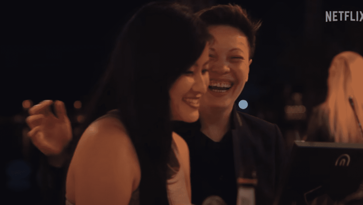 Sam and Aussie in 'The Ultimatum: Queer Love' (YouTube/Netflix)