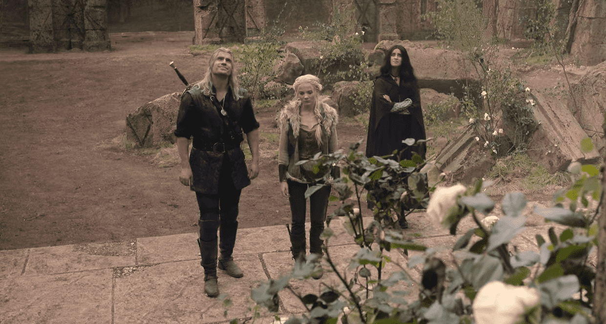 Geralt, Ciri, and Yennefer travel to Hagge in 'The Witcher' Season 3 Episode 1 (Netflix)