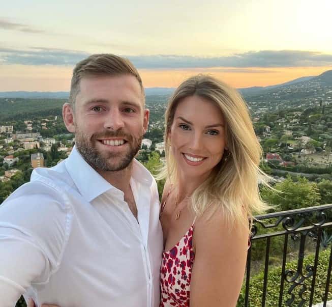 Elliot Daly (L) and Michelle Daly got married in 2021 (@elliotdaly/Instagram)