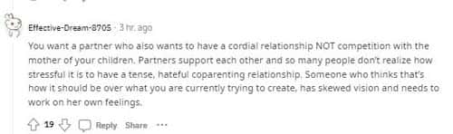 'Partners support each other,' said a user ( ReddIt/ Effective Dream 8705)