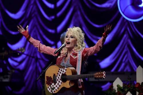 Dolly Parton performs on stage at ACL Live during Blockchain Creative Labs’ Dollyverse event at SXSW during the 2022 SXSW Conference and Festivals  on March 18, 2022 in Austin, Texas.
