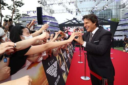 Tom Cruise attends the Korea Red Carpet for 