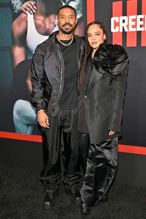 Michael B. Jordan and Tessa Thompson attend the